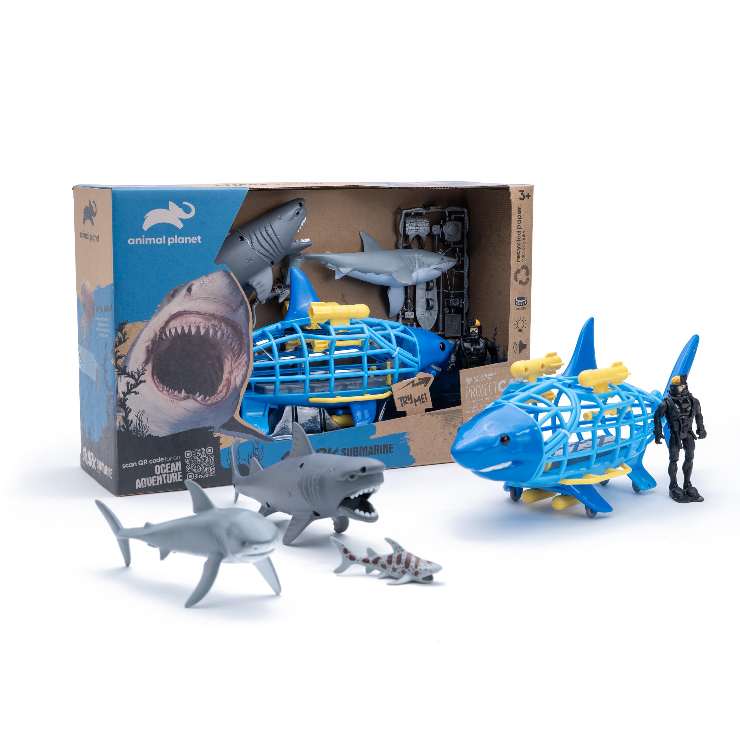 Amazon.com: Animal Planet Shark Submarine Adventure Playset